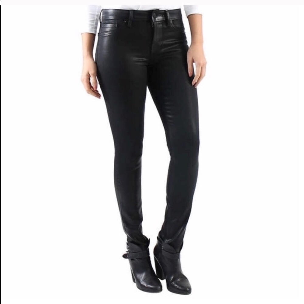 NWT Anthropologie Janice Skinny Coated Jeans